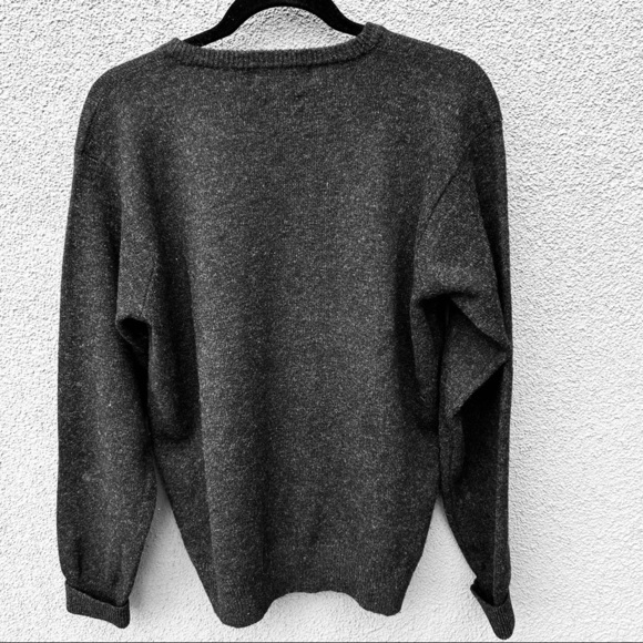 VTG 80s Ralph Lauren Lambswool Sweater | Graphic POLO | Size S - Picture 2 of 3